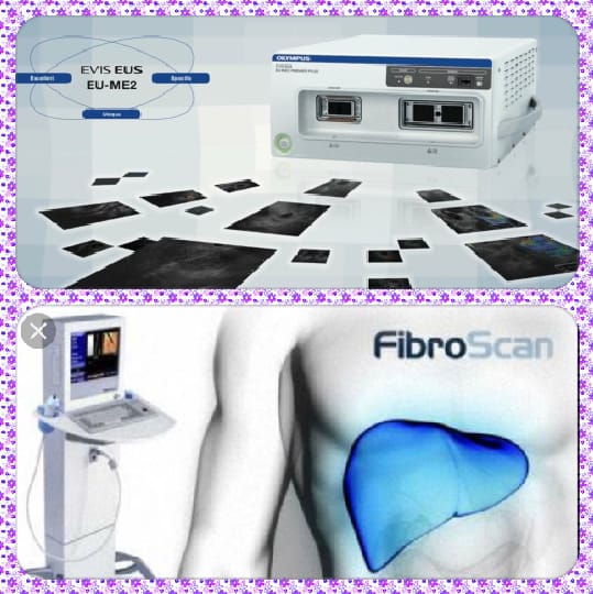 EUS and FibroScan medical equipment at the clinic